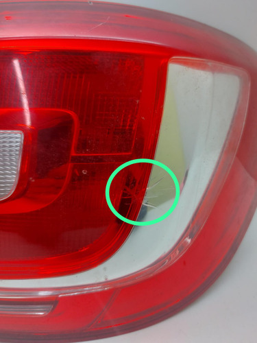 Lanterna Traseira Direita Renault  Sandero 2015 2017 Bicolor Direito/passageiro Vermelho - Imagem 4