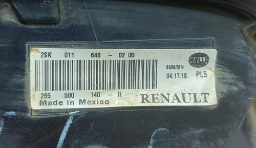 Lanterna Traseira Direita Renault  Sandero 2015 2017 Bicolor Direito/passageiro Vermelho - Imagem 8