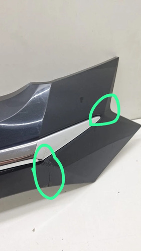 Grade Moldura Parachoque Diant Hrv 2015 2018 C/detalhe 2271 Preto Prateado - Imagem 9