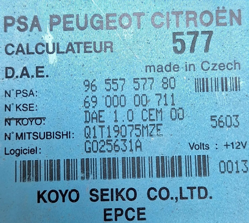 Modulo Direçao Eletrica C3 206 2003 A 2012 2139cx41 - Imagem 10
