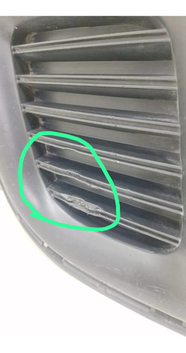 Grade Inferior Parachoque Frontal C3 Picasso 2010 2015 2256 Prateado - Imagem 4