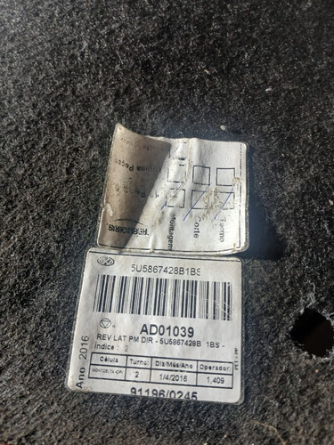 Forro Lateral Direito Porta Malas Voyage G7 G8 2017 A 2023 - Imagem 5