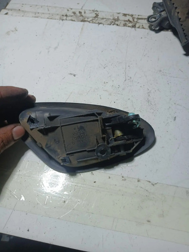 Maçaneta Interna Traseira Direita Honda Fit 2003 2004 A 2008 Preto Traseira - Imagem 2