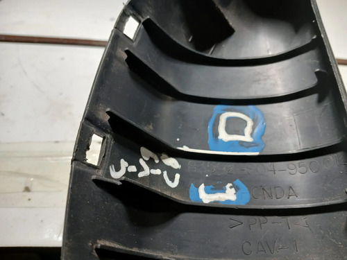 Capa Puxador Forro Porta Dianteir Esquerdo Honda Civic 97/00 Dianteira Esquerdo Cinza - Imagem 5