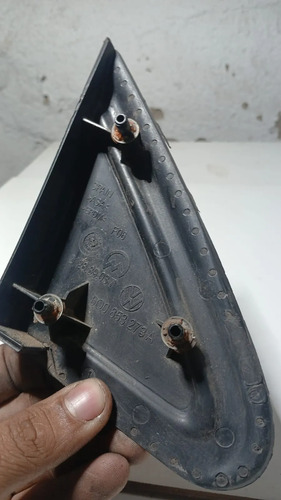 Moldura Retrovisor Paralama Volkswagen Polo 08 A 12 Esquerdo Preto - Imagem 4