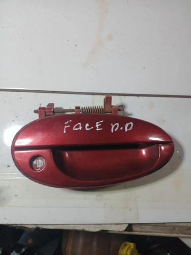 Maçaneta Externa Porta Dianteira Direita Chery Face 2012 Vermelho Dianteira