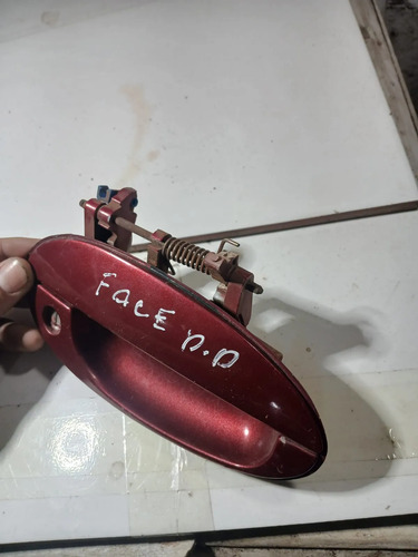 Maçaneta Externa Porta Dianteira Direita Chery Face 2012 Vermelho Dianteira - Imagem 3