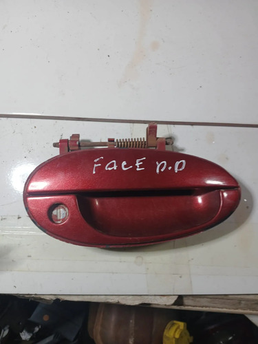 Maçaneta Externa Porta Dianteira Direita Chery Face 2012 Vermelho Dianteira - Imagem 4