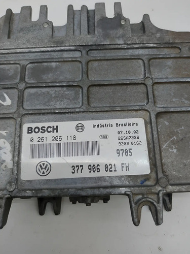 Módulo Injeção Vw Gol 1.0 8v At 2000 A 2002 Bosch 0261206118 - Imagem 1