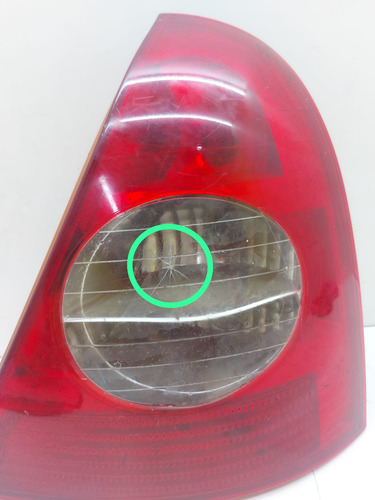 Lente Traseira Direita Renault Clio Hatch 2003 A 2010 Vermelho - Imagem 4