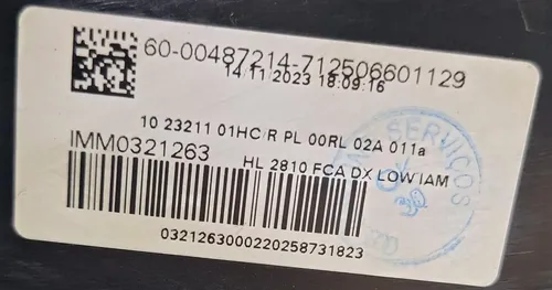 Farol Lado Direito Fiat Strada  2020 2024  Sem Led Original Direito/passageiro - Imagem 8