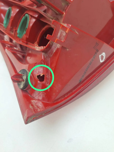 Lanterna Traseira Direita Citroen C3 2003 A 2006 2149r Direito/passageiro Vermelho - Imagem 8