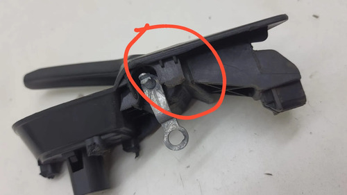 Maçaneta Interna Dianteira Esquerda Vectra 2007 Ao 2012 Cx42 Preto Dianteira - Imagem 5