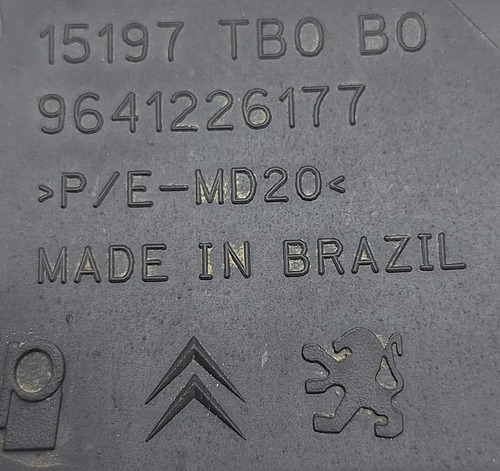 Moldura Interna Retrovisor Esq Citroen C3 2003 A 2012 Cx42 Preto - Imagem 8