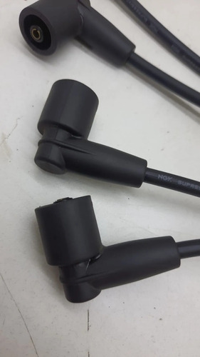 Kit Jogo Cabo Vela Ignição Prisma Corsa Celta Classic Cx35 Preto - Imagem 6