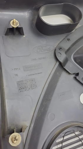 Forro De Porta Traseiro Esq Ford Fiesta 03-12 Grafite Cx32 - Imagem 3