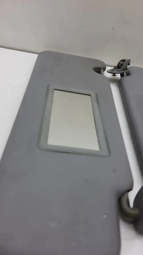 Par Quebra Sol Logan Sandero Cinza Com Espelho 2007-2010 - Imagem 2