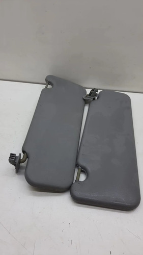 Par Quebra Sol Logan Sandero Cinza Com Espelho 2007-2010 - Imagem 3