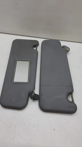 Par Quebra Sol Logan Sandero Cinza Com Espelho 2007-2010 - Imagem 4