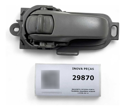 Maçaneta Interna Porta Traseira Esquerda Nissan Livina 09 14 Branco Dianteira/traseira