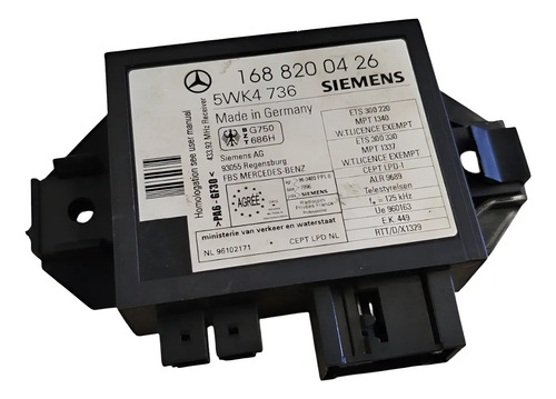 Módulo Imobilizador Classe A 160 - Imagem 1