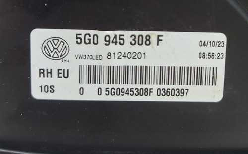 Lanterna Tampa Traseira Direita Led Golf 2014 A 2017 Direito/passageiro Vermelho - Imagem 5