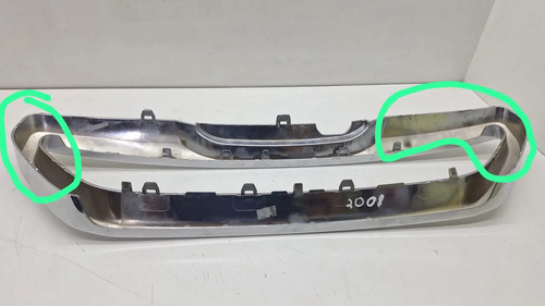 Moldura Cromada Parachoque Dianteiro Peugeot 2008 1423 Cx42 Prateado Brilhante - Imagem 7