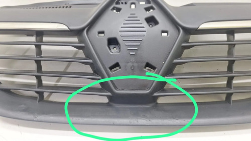Grade Frontal Sandero Logan 2014 A 2020 623101991r  1425 Preto Brilhante - Imagem 3