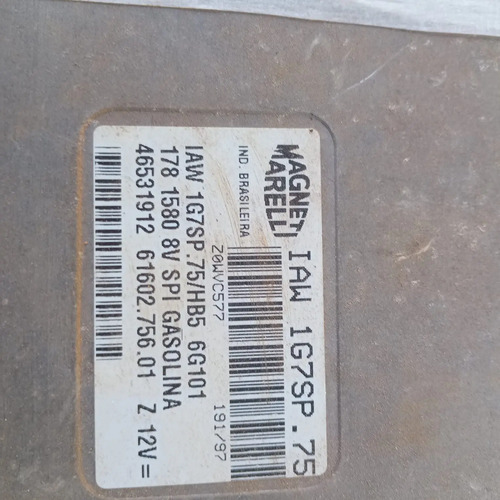 Kit De Modulo C/ Chave Da Siena 1998 1.0 Fiat Original Usada - Imagem 4