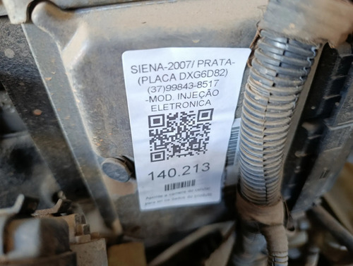 Modulo Injeção Eletrônica Palio/siena/strada 08 A 2010 Usado - Imagem 5