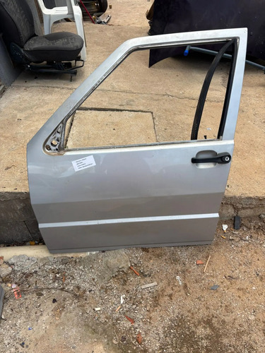 Porta Dianteira Motorista Fiat Uno Mille 2005 Usada Dianteira Direito Prata - Imagem 2