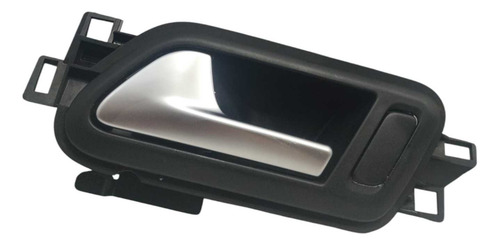 Maçaneta Interna Traseira Esquerdo Amarok Original Cx 1a Prata Traseira - Imagem 2