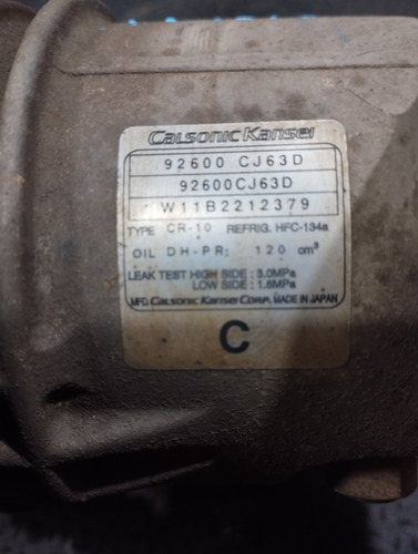 Compressor Do Ar Condicionado Nissan Livina Tiida 1.8 - Imagem 2