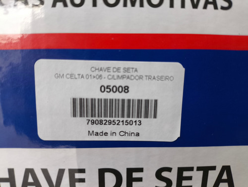 Chave Seta  Gm Celta 2001/06 C/ Limpador Trás - Imagem 5