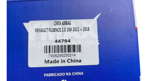 Cinta Airbag Renault Fluence Preto - Imagem 3