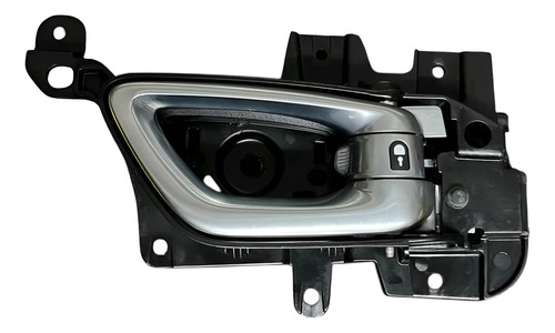 Maçaneta Dianteira Direita Jeep Compass Commander S/ Sensor Prateado Dianteira