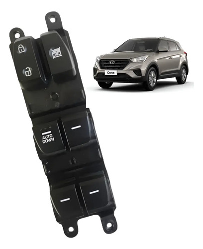 Botão Vidro Elétrico Motorista Hyundai Creta 2019