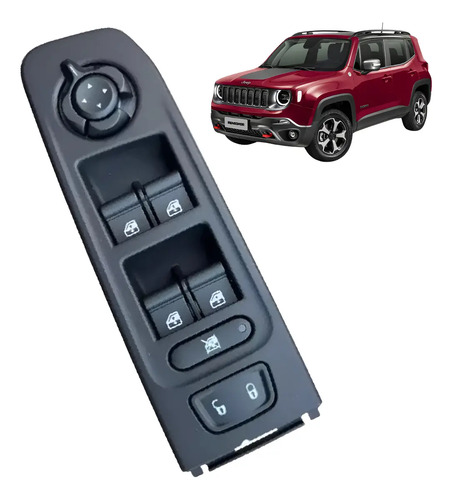 Botão Vidro Elétrico Dianteiro Esquerdo Jeep Renegade