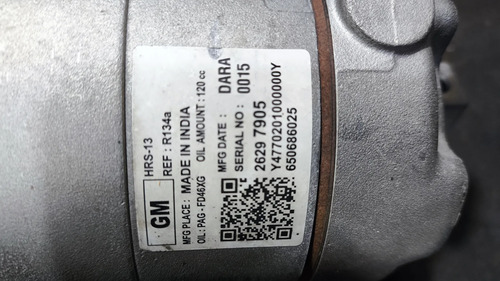 Compressor Do Ar Condicionado Chevrolet Onix Turbo - Imagem 5