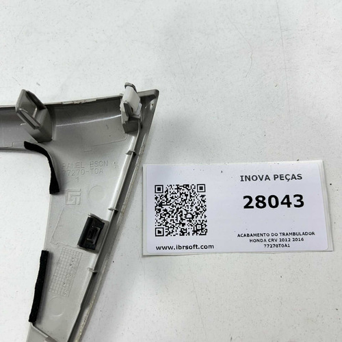 Acabamento Do Trambulador Honda Crv 2012 2016 77270t0a1 Branco - Imagem 4