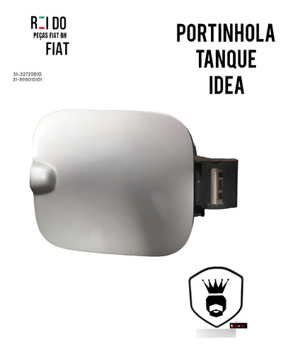 Portinhola Tanque De Combvustivel Fiat Idea 2006 A 2010 Prateado