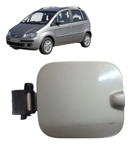 Portinhola Tanque De Combvustivel Fiat Idea 2006 A 2010 Prateado - Imagem 3