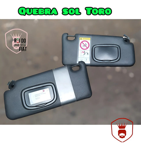 Quebra Sol Direito C / Espelho Fiat Toro 2.0 2020 / 2010