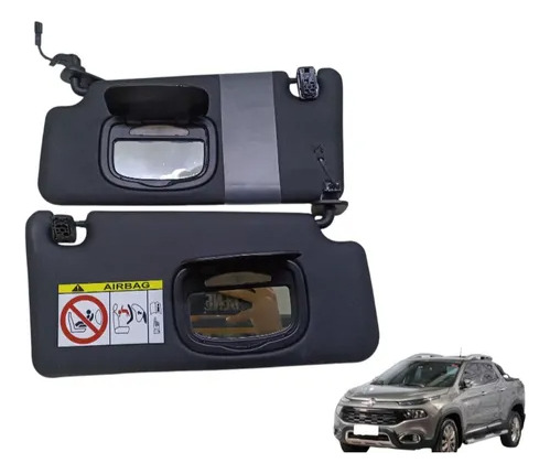 Par De Quebra-sol C/espelho Fiat Toro 2022 - Imagem 6