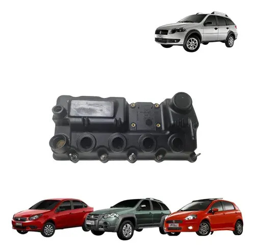 Tampa Válvulas Fiat Doblo Bravo Palio Grand Siena Strada Preto - Imagem 4