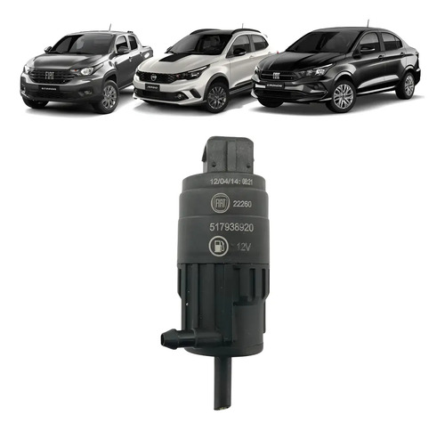 Motor Bomba Partida Frio Fiat Argo Cronos Strada Preto