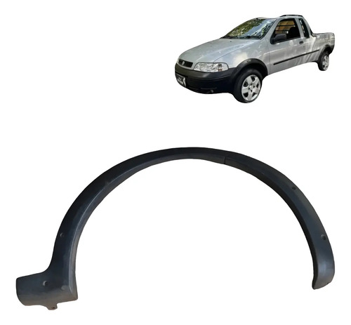 Acabamento Paralama Dianteiro Direito Fiat Strada 2000 2004