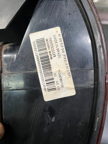 Lanterna Fiat Palio Weekend 2008/2012 Canto Lado Direito Direito/passageiro Vermelho - Imagem 5