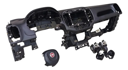 Kit Airbag Fiat Toro 2018 2019 2020 2021 Original Preto - Imagem 1