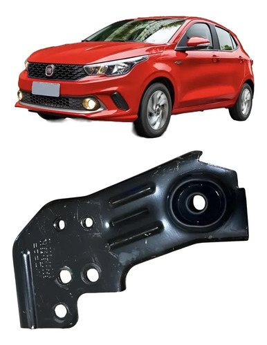 Suporte Radiador Fiat Argo/ Cronos 2017 A 2022  Lado Direito Preto